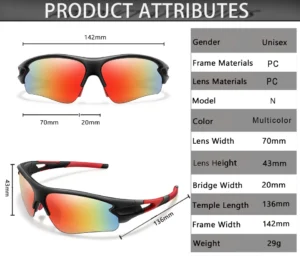 Sports Men Sunglasses Road Bicycle Glasses Mountain Cycling Riding Protection