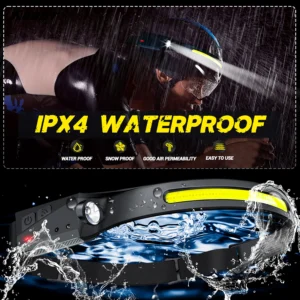 Sensor Headlamp LED Head Flashlight Rechargeable Headligh