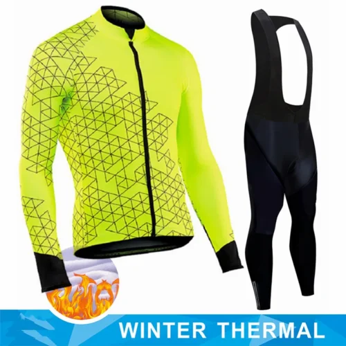 Winter Thermal Fleece Cycling Jersey Men's  Clothing