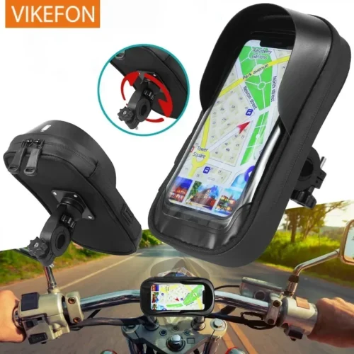 Waterproof 360° Rotation Bicycle Motorcycle Front Frame Phone Holder