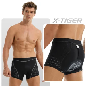 X-TIGER Men's Cycling Underwear with 5D Gel Cushioned