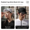 WEST BIKING Cycling Cap With Brim Sun Protection Summer Breathable Sports Quick Dry