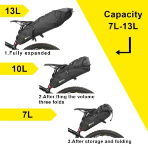 Rhinowalk Waterproof Bike Saddle Bag Large Capacity