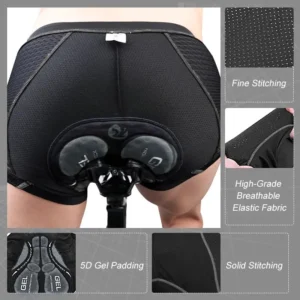 X-TIGER Men's Cycling Underwear with 5D Gel Cushioned