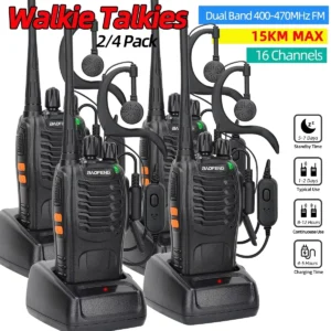 2/4PCS Baofeng BF-888S V2 Walkie Talkie