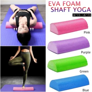 Half Round 30-45cm EVA Massage Foam Roller Yoga Pilates Fitness Balance Pad